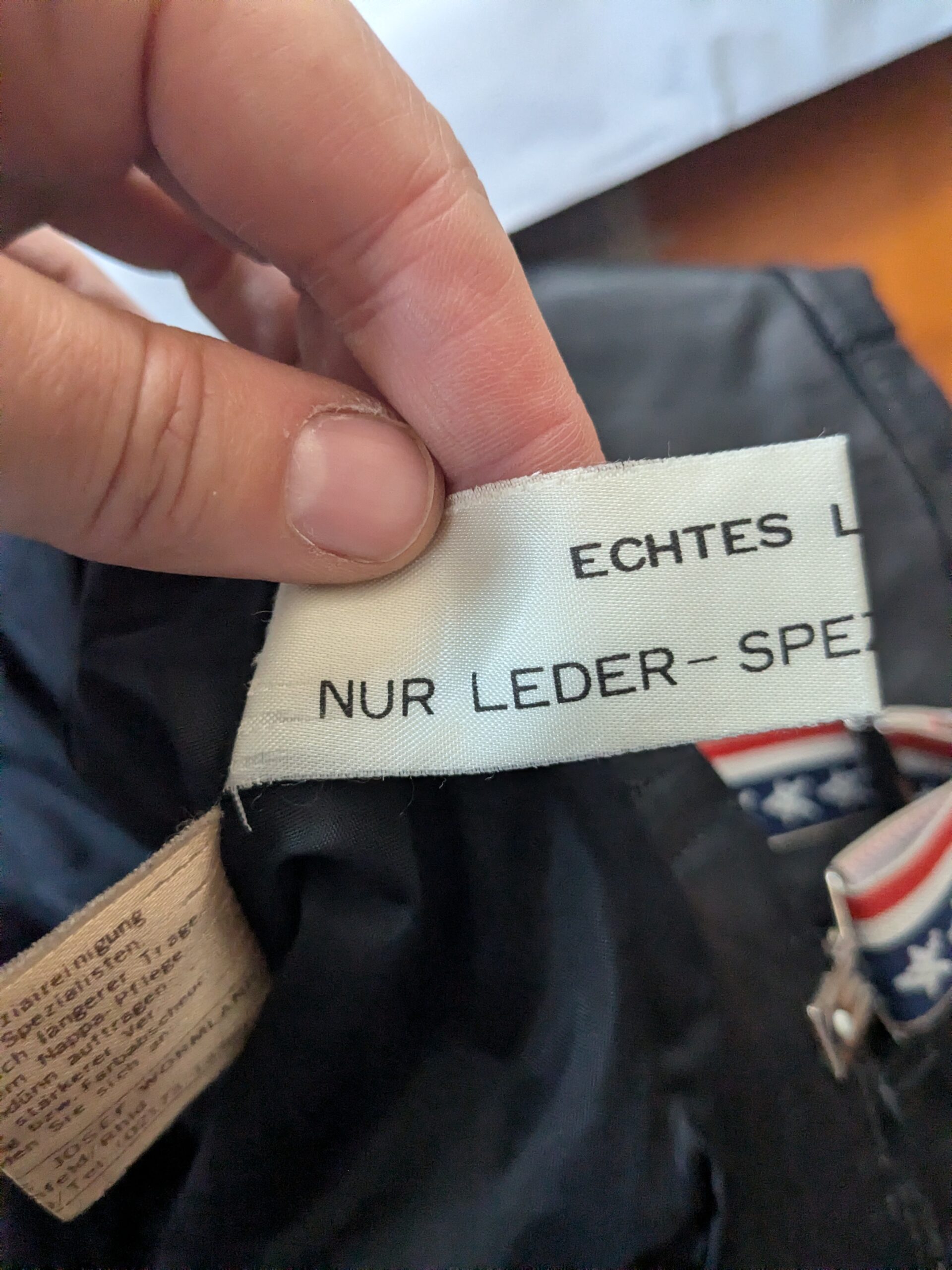 Josef Wormland skórzane spodnie motocyklowe z szelkami rozm. M/L - obrazek 3