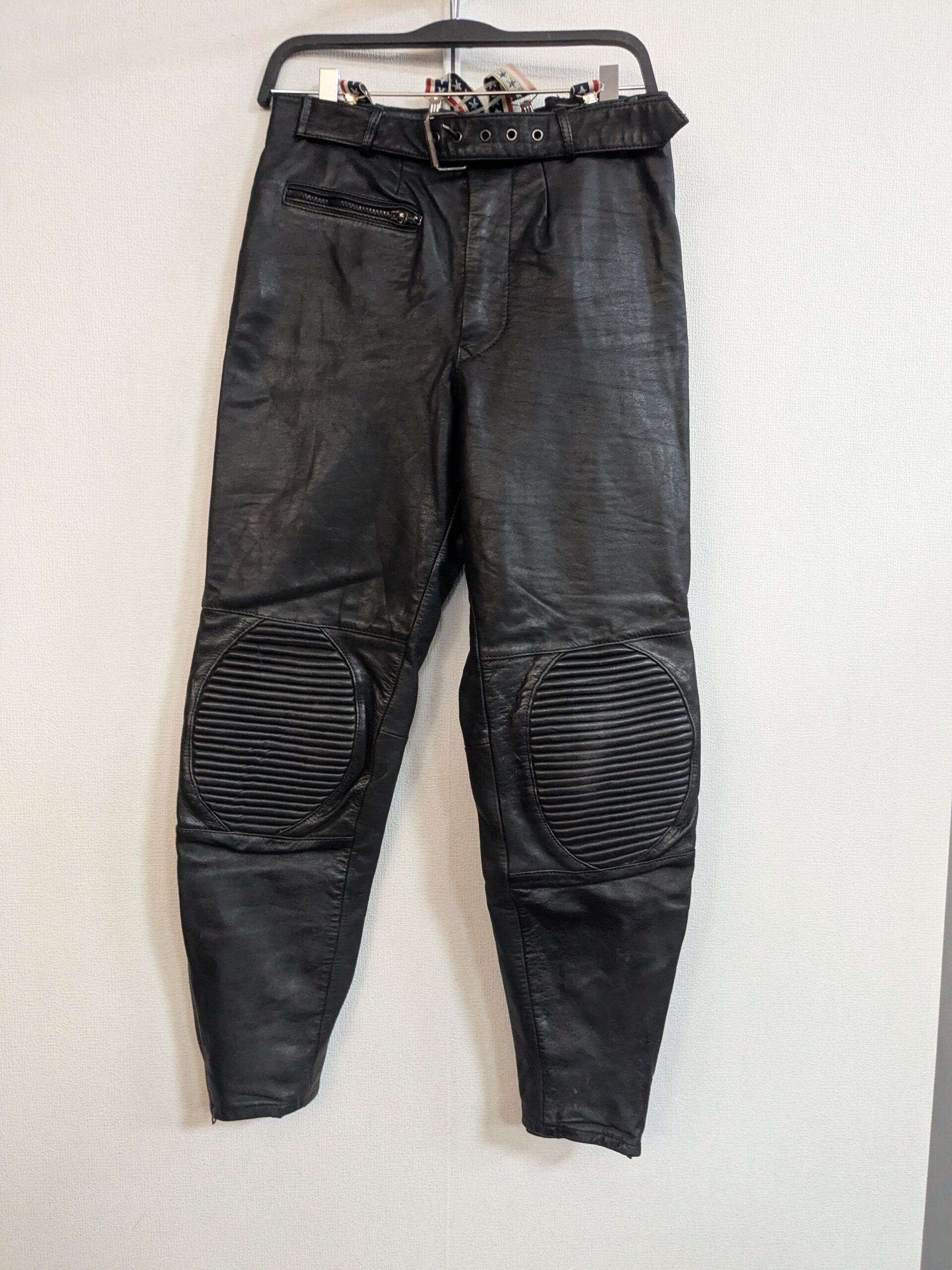 Josef Wormland skórzane spodnie motocyklowe z szelkami rozm. M/L - obrazek 6