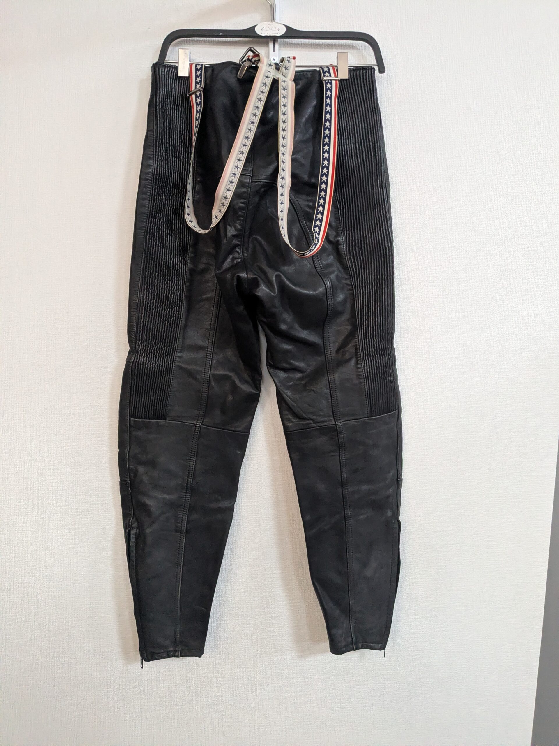 Josef Wormland skórzane spodnie motocyklowe z szelkami rozm. M/L - obrazek 8