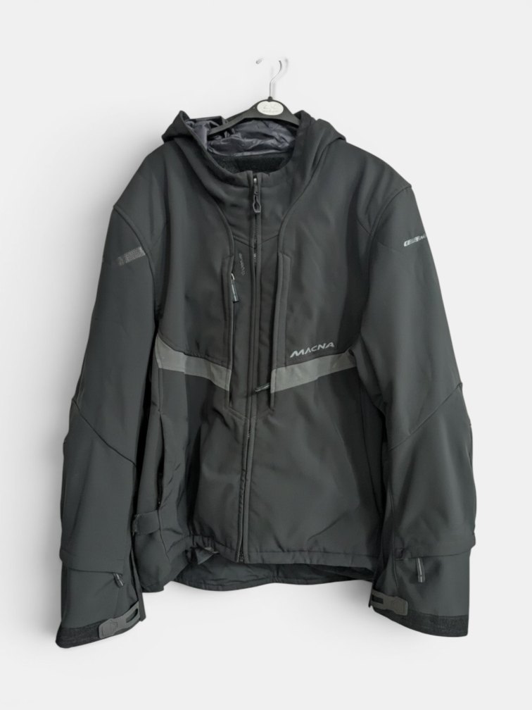 Macna kurtka motocyklowa softshell z kapturem rozm. 3XL