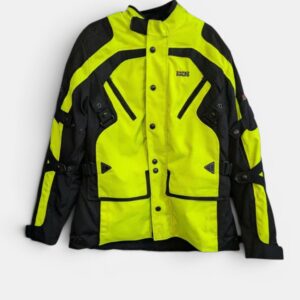 Kurtka motocyklowa IXS DXL neon żółta + podpinka + ochraniacze