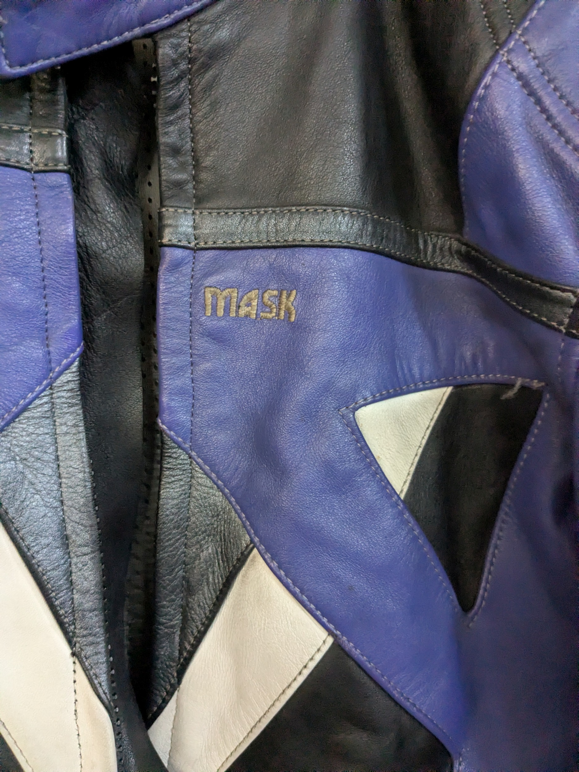 Mask kurtka motocyklowa skórzana rozm. 56 XL/XXL - obrazek 4